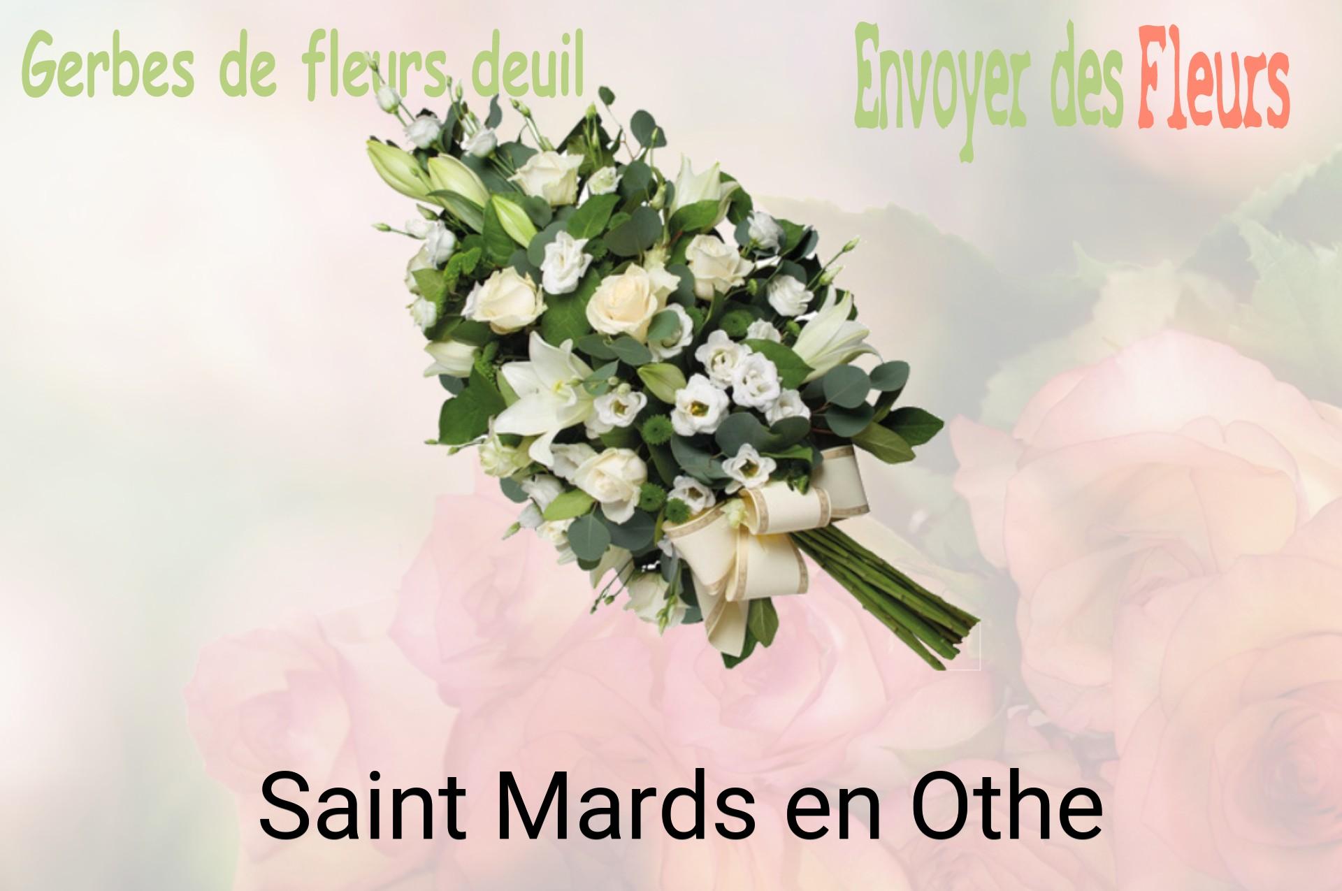 Gerbe de fleurs de deuil livrée à Saint-Mards-en-Othe